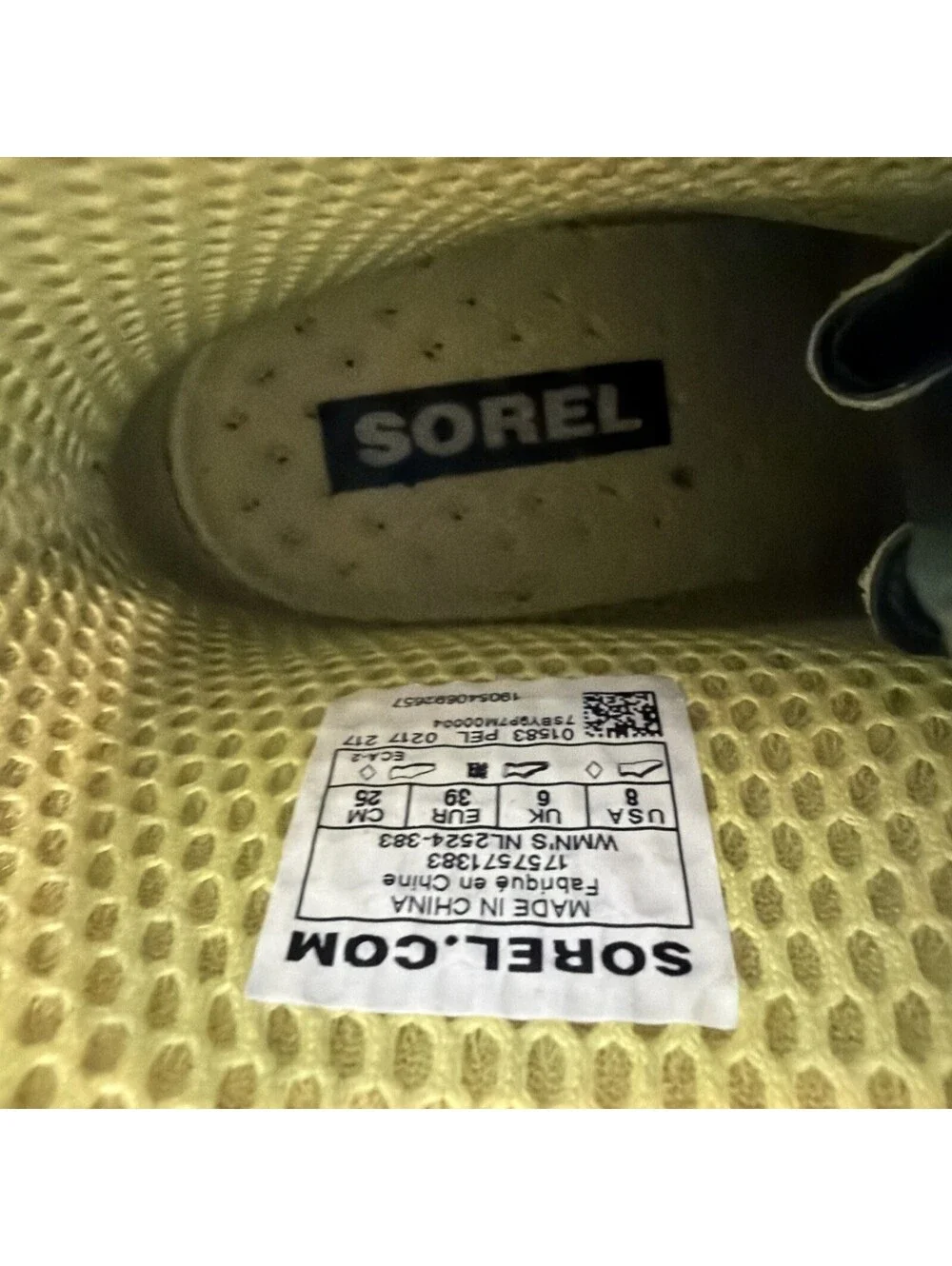 Sorel Womens Green Lace Up Wedge Heel Ankle Rain Boots Size US 8